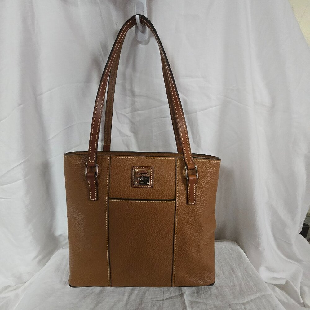 Dooney & Bourke Pebble Grain Small Lexington Shopper Tote - Caramel